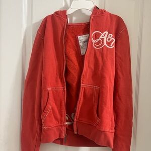 Y2K 2000s Burnt Orange Aéropostale Hoodie with Logo